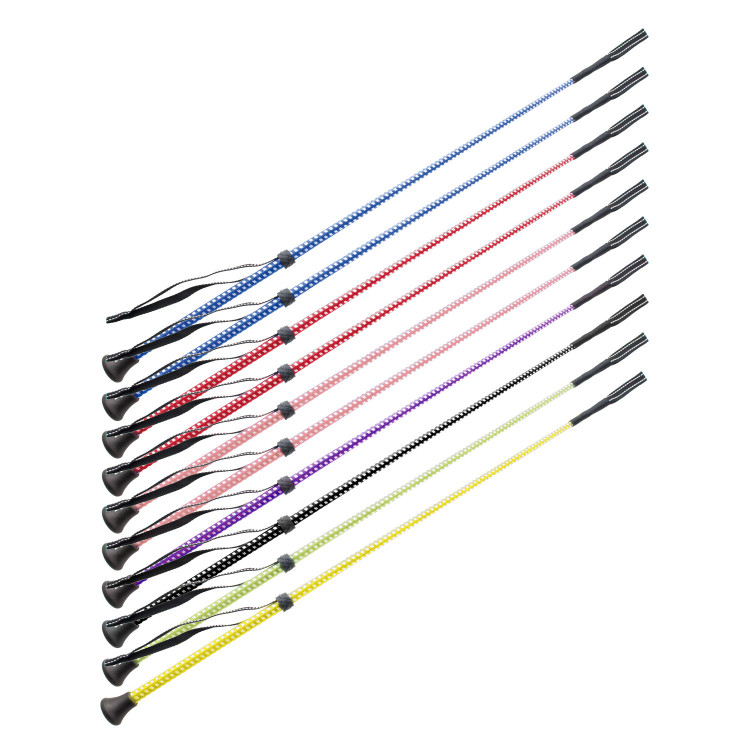 Set van 10 tweekleurige zwepen Umbria Equitazione