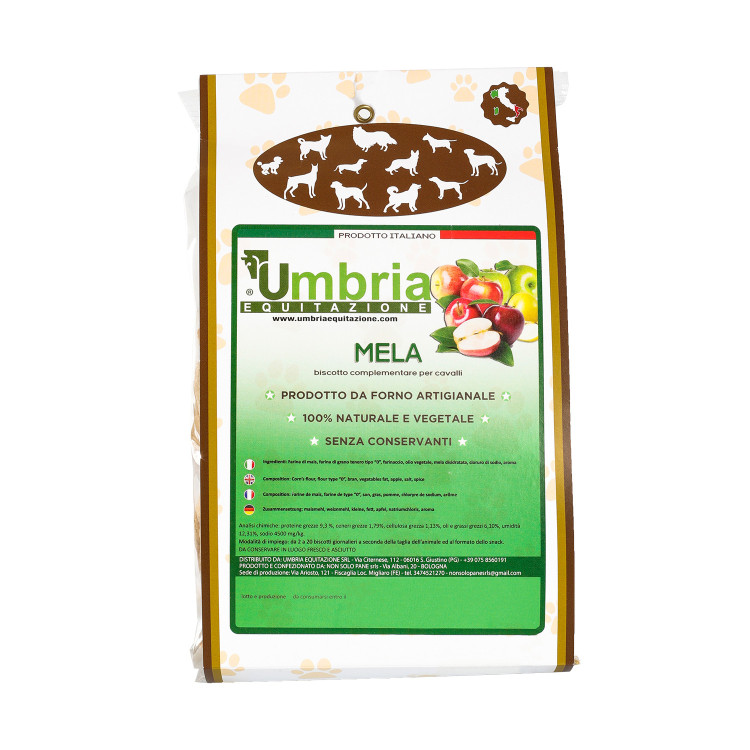 Crunchies paarden met appel 500g Umbria Equitazione