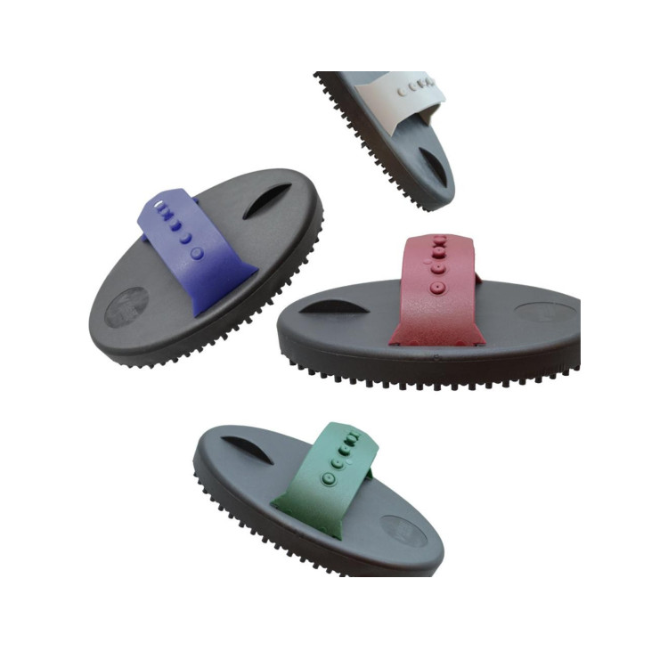 Ovale borstel van zacht plastic Umbria Equitazione