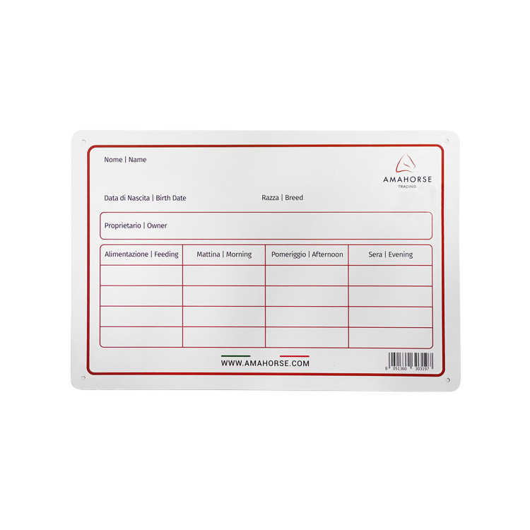 Aluminium stalplaat Umbria Equitazione