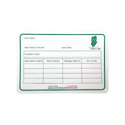 Witte plastic stalplaat Umbria Equitazione