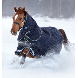 Buitendeken Horseware Rambo Duo 100g + liner 300g Marine / lichtblauw