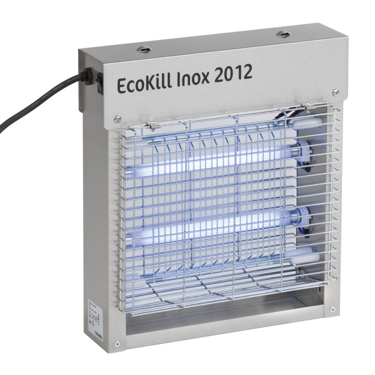 Elektrische vliegenvanger inox ECOKILL blauw