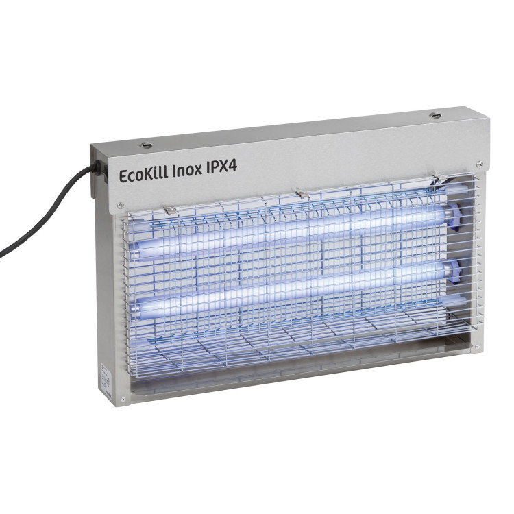 Roestvrijstalen elektrische vliegenvanger ECOKILL IPX4 blauw