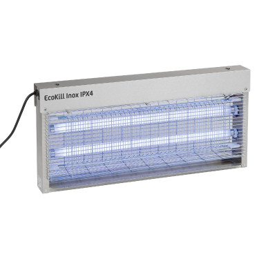 Roestvrijstalen elektrische vliegenvanger ECOKILL IPX4 blauw