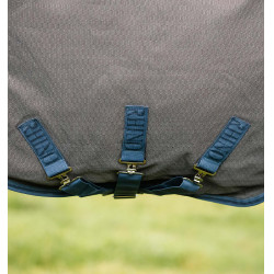 Horseware Rhino Hexstop Plus Vari-Layer Turnout 250g Deken Grijs / indigo