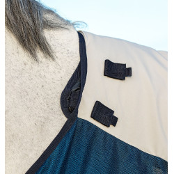 Buitendeken Horseware Rambo® Summer 0g disc met voering 100g Marine / grijs Blauw