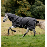 Horseware Amigo Super Bravo Plus 250g deken Zwart / zwart / wit Horseware Amigo Super Bravo Plus 250g deken Zwart / zwart / wit