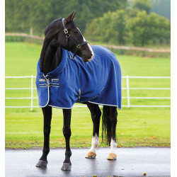 Droogdeken Horseware Rambo Cosy van fleece Marine / beige / blauw Droogdeken Horseware Rambo Cosy van fleece Marine / beige / blauw
