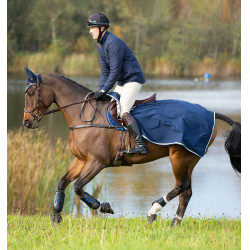 Waterdichte fleece paardendeken Horseware Rambo Marine / beige / blauw Waterdichte fleece paardendeken Horseware Rambo Marine / beige / blauw