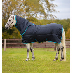 Ponydeken Horseware Amigo Insulator Plus 200g met halsstuk Marine / elektrisch blauw