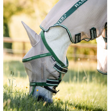 Vliegmasker Horseware Rambo Plus Beige / groen