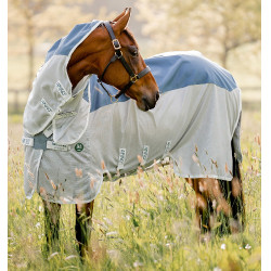 Vliegendeken Horseware Amigo AmECO Combi 0g Blauwgroen / grijs