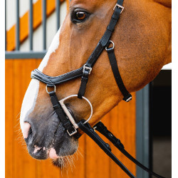 Bridon Horseware Micklem 2 Deluxe Competition rubberen teugels Zwart Bridon Horseware Micklem 2 Deluxe Competition rubberen teugels Zwart