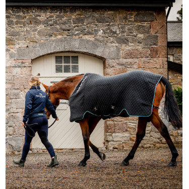 Horseware Autumn Cooler Deken 100g Zwart / aqua