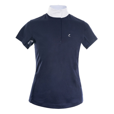 Polo manches courtes Blaire Horze Crescendo femme Bleu foncé