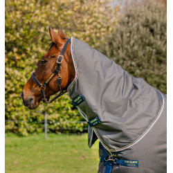 Horseware Amigo® Bravo 12 Plus 250g 1200D deken Grijs schaduw / marine / limoen