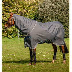 Horseware Amigo® Bravo 12 Plus 250g 1200D deken Grijs schaduw / marine / limoen