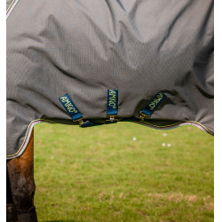 Horseware Amigo® Bravo 12 Plus 250g 1200D deken Grijs schaduw / marine / limoen