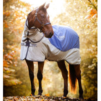 Buitendeken Horseware Rambo® Autumn Series met disc-sluiting buitenkant 0g met voering 100g Marine / grijs Blauw