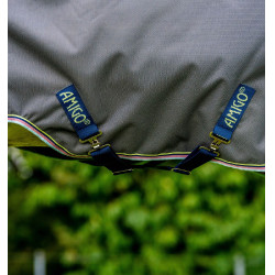 Horseware Amigo Bravo 12 Original 100g deken Grijs schaduw / marine / limoen