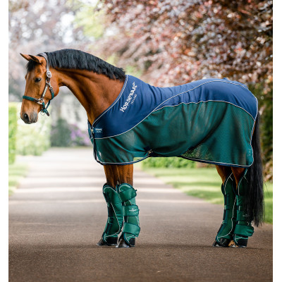Chemise séchantes Horseware Signature Sport Cooler Marine / vert chasseur