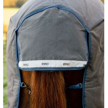 Horseware Rhino HexStop Plus Turnout 0g-deken Grijs / indigo / marineblauw