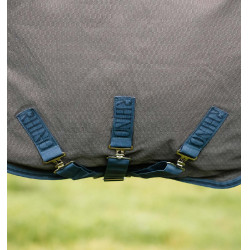 Horseware Rhino Hexstop Plus Turnout 100g deken Grijs / indigo / marineblauw Horseware Rhino Hexstop Plus Turnout 100g deken Grijs / indigo / marineblauw