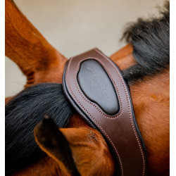Gevlochten Horseware Signature halster Bruin / marine / jagersgroen Multicolor