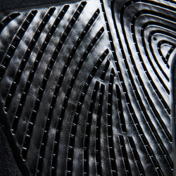 MF DS SW-3DS schokdemper in daim met dubbelzijdige platte grip Acavallo Zwart