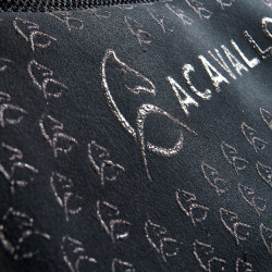 MF DS SW-3DS schokdemper in daim met dubbelzijdige platte grip Acavallo Zwart