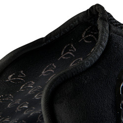 MF DS SW-3DS schokdemper in daim met dubbelzijdige platte grip Acavallo Zwart