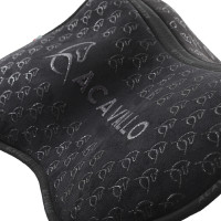 MF HPS CW-CS schokdemper van daim met platte siliconen grip Acavallo Zwart MF HPS CW-CS schokdemper van daim met platte siliconen grip Acavallo Zwart
