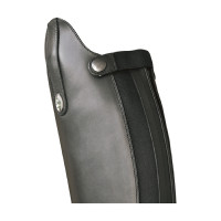 Derby rijlaarzen met veters en ritssluiting aan de achterkant Zwart