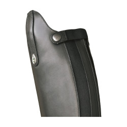 Derby rijlaarzen met veters en ritssluiting aan de achterkant Zwart Derby rijlaarzen met veters en ritssluiting aan de achterkant Zwart