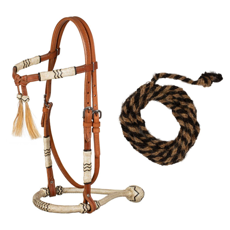 Bosal hoofdstel met teugels van paardenhaar Pool's