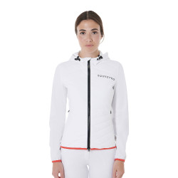 Damesdonsjas in technische mix Equestro Wit