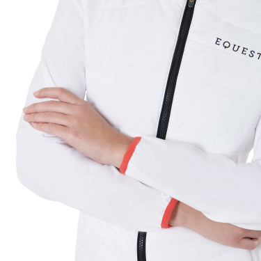 Damesdonsjas in technische mix Equestro Wit