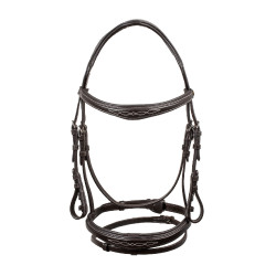 Zacht leren filet genaaid Equestro Donkerbruin