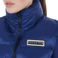 Kort damesvest met ritssluiting Equestro Sodalietblauw Kort damesvest met ritssluiting Equestro Sodalietblauw