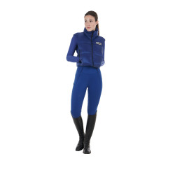 Kort damesvest met ritssluiting Equestro Sodalietblauw