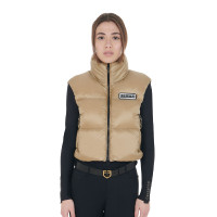 Kort damesvest met ritssluiting Equestro Wierook Beige
