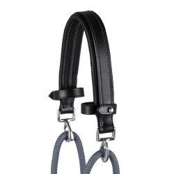 Koppel van kalfsleer en nylon Acavallo Zwart