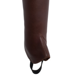 Mini-chaps in glad leer Masaccio Franceschini Donkerbruin