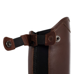 Mini-chaps in glad leer Masaccio Franceschini Donkerbruin