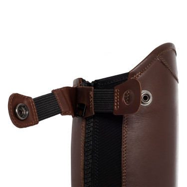 Mini-chaps in glad leer Masaccio Franceschini Donkerbruin