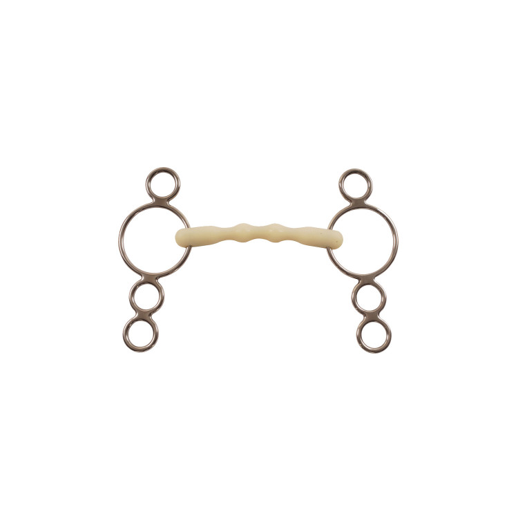 Mors Gag Happy Mouth met Mullen mondstuk en 4 ringen Mors Gag Happy Mouth met Mullen mondstuk en 4 ringen