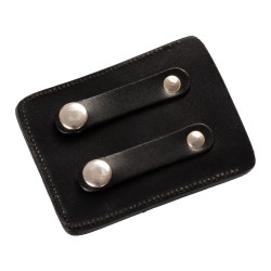 Wedstrijddrager voor rugnummer met 4 cijfers 12x8 cm Equestro Zwart