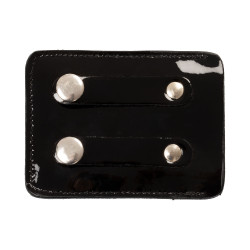 Wedstrijdnummerschilder met 4 cijfers 12x8 cm Equestro met strass-steentjes Zwart