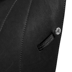 Springzadel Firenze houten boom dubbel leer Acavallo Zwart